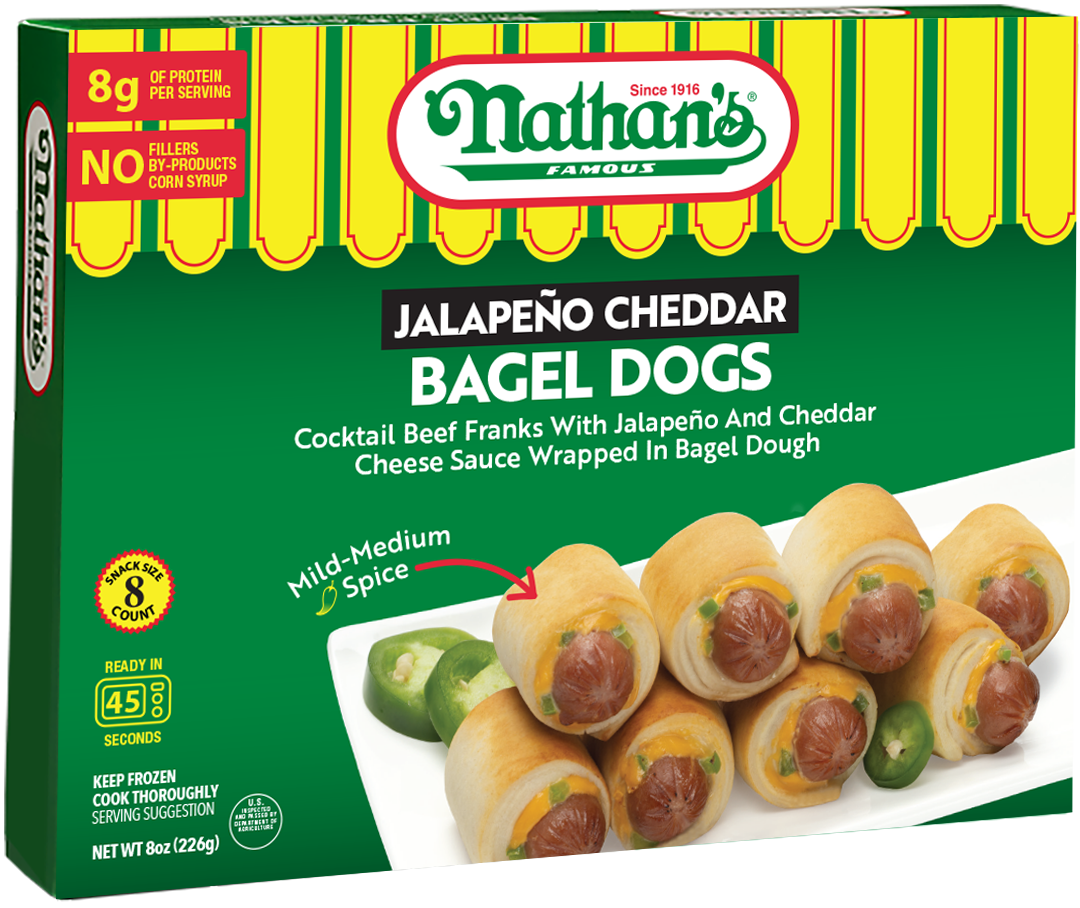 Nathan's Jalapeño Bagel Dogs 8 count
