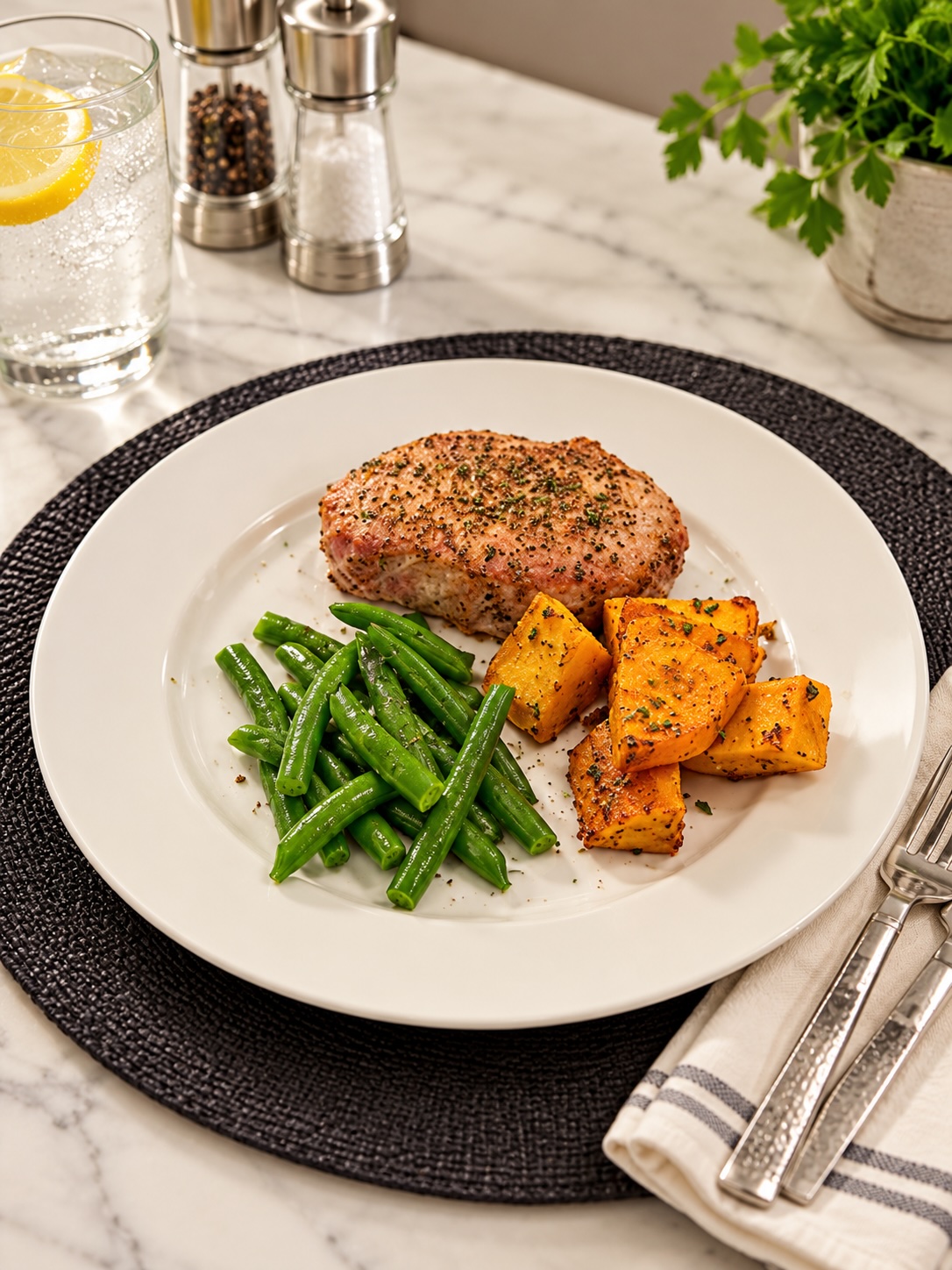 Mustard Glazed Pork Chops